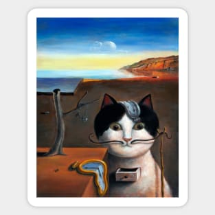 Surrealist Cat Sticker